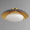 Maxim Lighting Primrose 1-Light Flush Mount, Dark Grey/Gold Leaf 18059DGGL - alternate 2